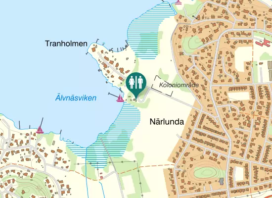 Karta over Tranholmsvägen