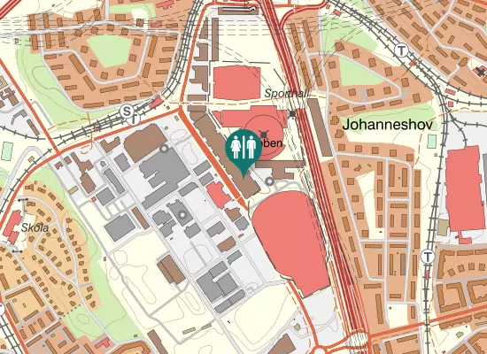 Karta over Arenatorget