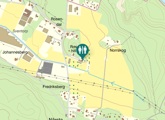 Karta over Nyckelbyvägen