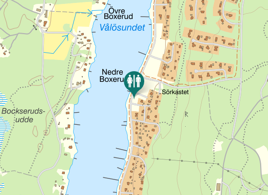 Karta over Vålösundsvägen