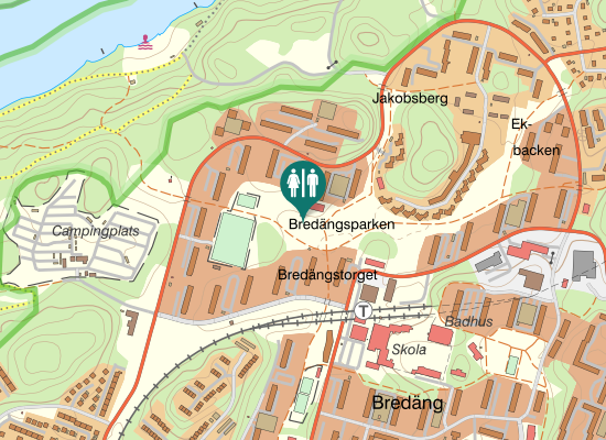 Karta over Bollstigen