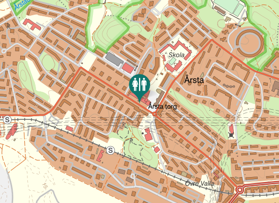 Karta över Årstavägen