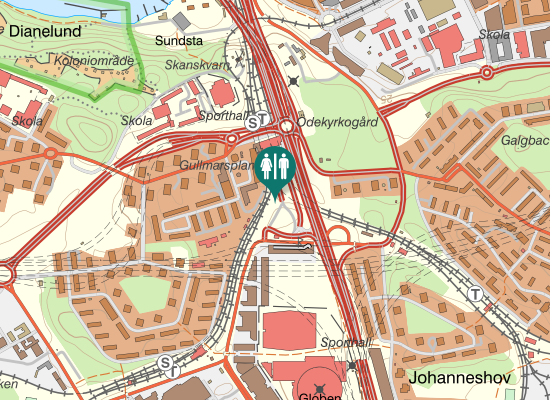 Karta över Arenagången