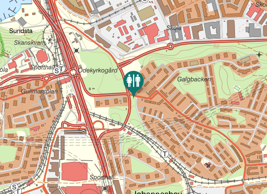 Karta över Olaus Magnus Väg