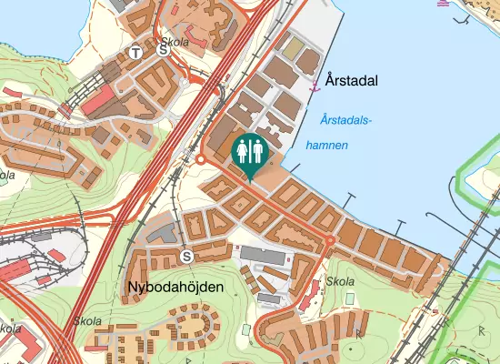 Karta over Sjövikstorget