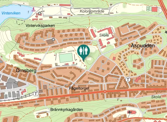 Karta över Torsten Almsstigen