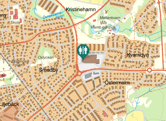 Karta over Adolfsbergsvägen