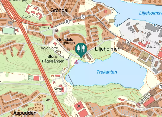 Karta över Lövholmsvägen