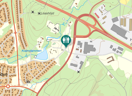 Karta over Bartilsbrovägen