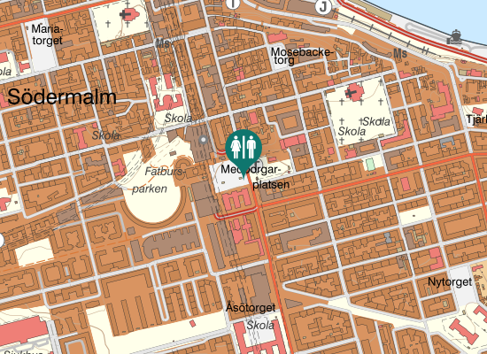 Karta över Medborgarplatsen