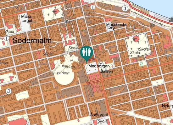Karta over Medborgarplatsen