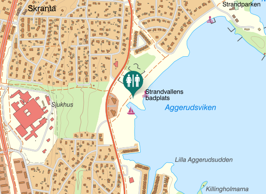 Karta över Boängsvägen