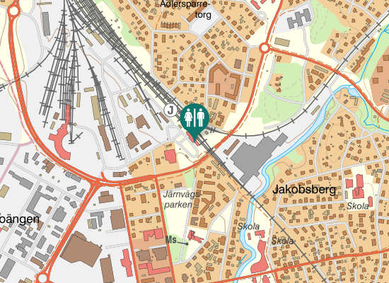 Karta over Stationsgatan 2