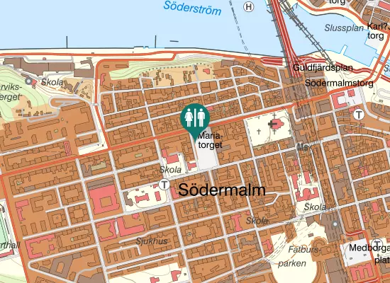 Karta over Mariatorget