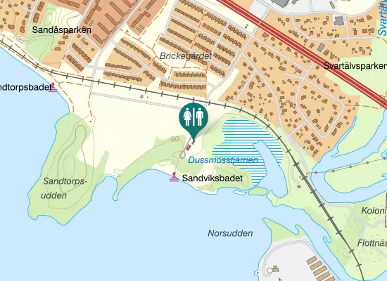 Karta over Sommarvägen