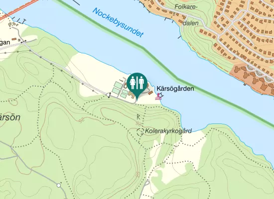 Karta over Brostugans väg