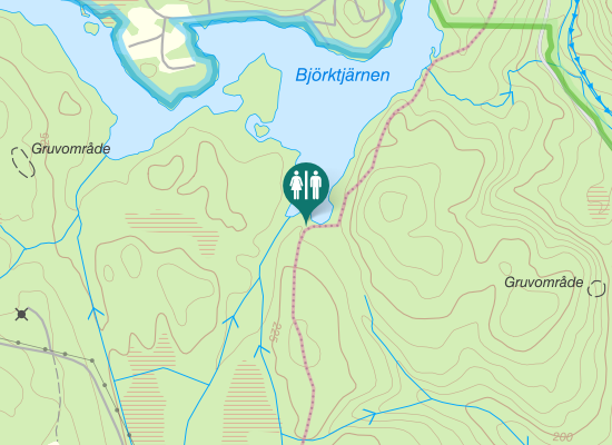 Karta över Axsjöbodavägen VSF