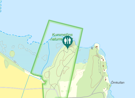 Karta over Kummelövägen