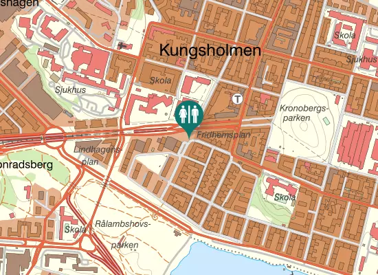 Karta över Fridhemsplan