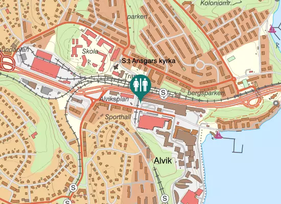 Karta over Vidängsplan