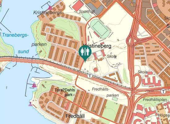 Karta over Nordenflychtsvägen