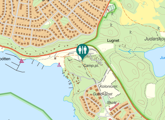 Karta over Blackebergsvägen