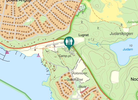 Karta over Blackebergsvägen