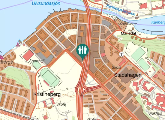 Karta over WC Lindhagen