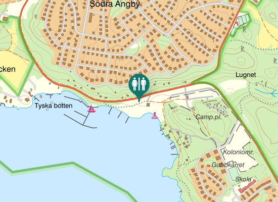 Karta over Blackebergsvägen