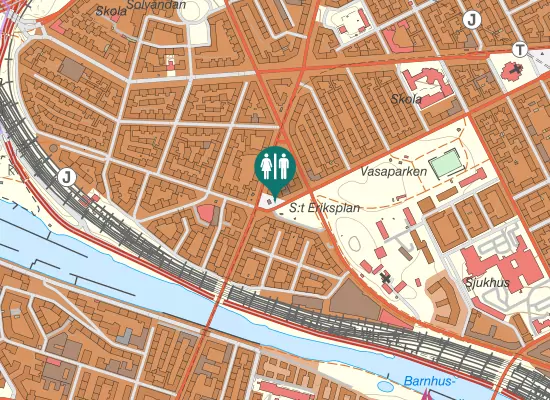 Karta över Sankt Eriksplan