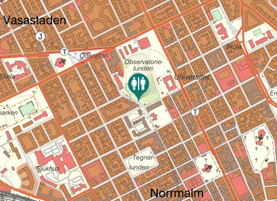 Karta over Drottninggatan