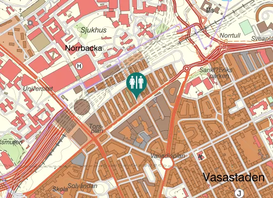 Karta over Hälsingegatan