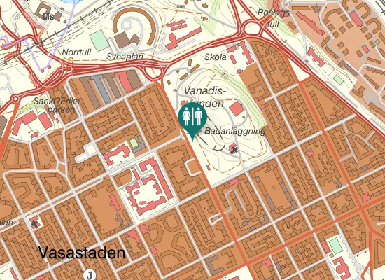 Karta over Sveavägen