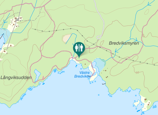 Karta over Strandviksvägen