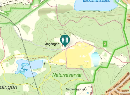 Karta over Långängsvägen