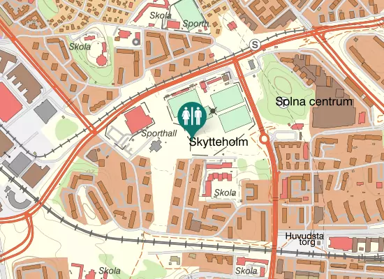 Karta over Nybodagatan