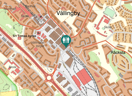 Karta over Årevägen