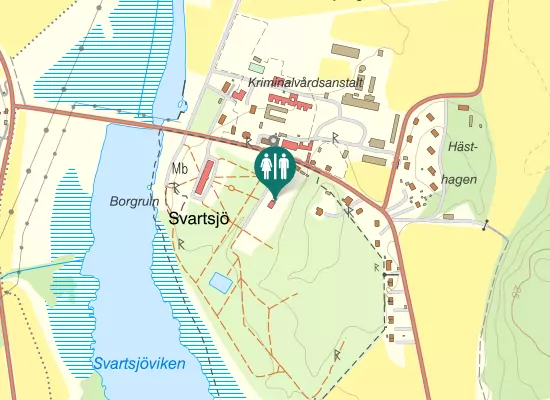 Karta over Svartsjövägen