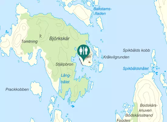 Karta over Röda stigen