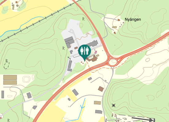 Karta över Nyängsgatan