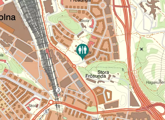 Karta over Gustav III:s boulevard