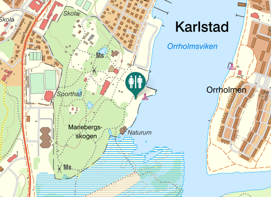 Karta over Treffenbergsvägen