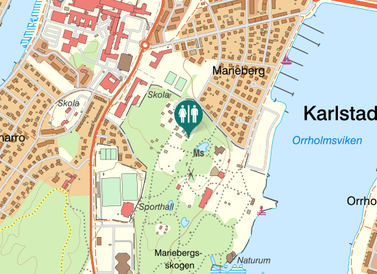 Karta över Treffenbergsvägen