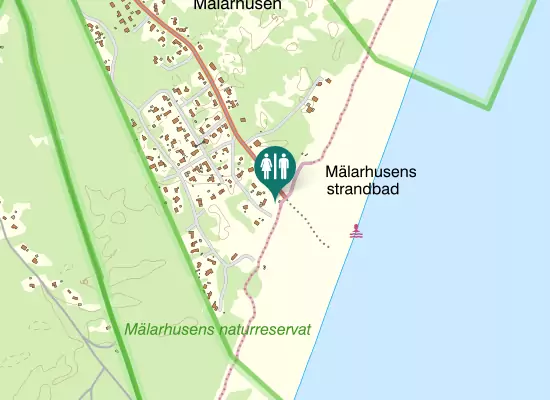 Karta över Mälarhusvägen