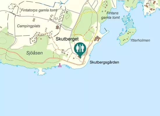 Karta over Skutbergsvägen 157