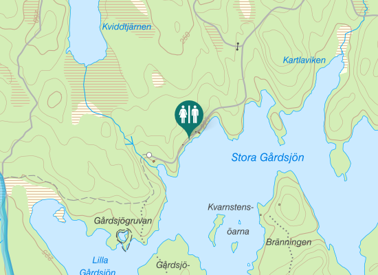 Karta över Gårdsjövägen