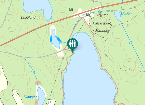 Karta över Tjurlångenleden