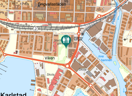 Karta över Köpmannagatan