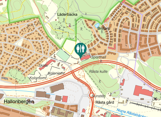 Karta över Enköpingsvägen