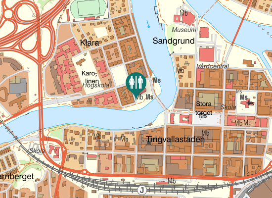 Karta over Malmtorgsgatan